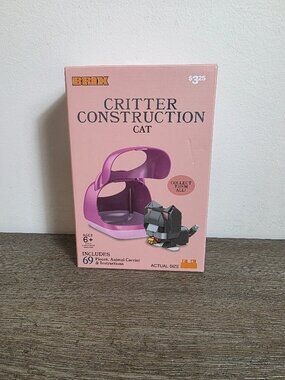 NEW!  Critter Construction CAT by BRIX 69 pieces